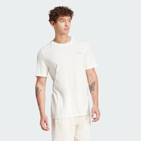 bílá Tričko Essentials Single Jersey Embroidered Small Logo