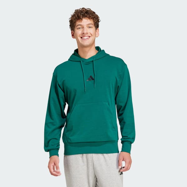 Verde Felpa con cappuccio Essentials Feelcozy French Terry
