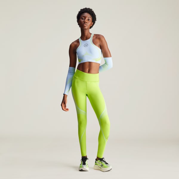 Yesil adidas by Stella McCartney TruePace Uzun Koşu Taytı
