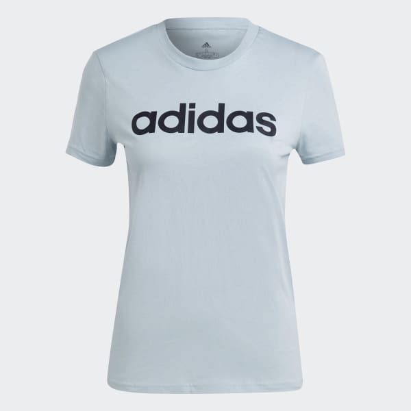 Blauw LOUNGEWEAR Essentials Slim Logo T-shirt
