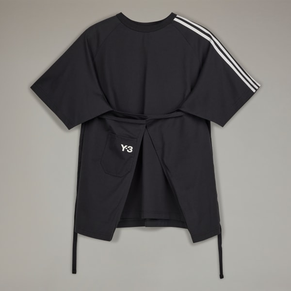 adidas Y-3 Sail Closure Short Sleeve Tee - Black | Free adidas Y-3 Sail Closure Short Sleeve Tee - Black | Free