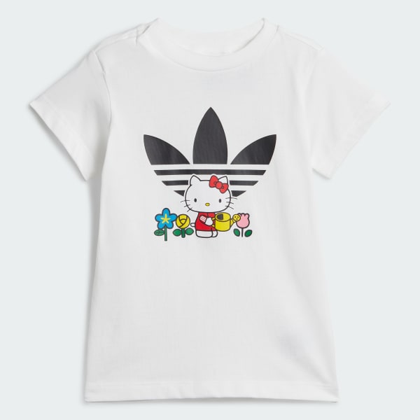 Blanco Conjunto de Vestido tipo Polo adidas Originals x Hello Kitty