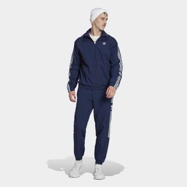 modrá Sportovní bunda Adicolor Classics Trefoil