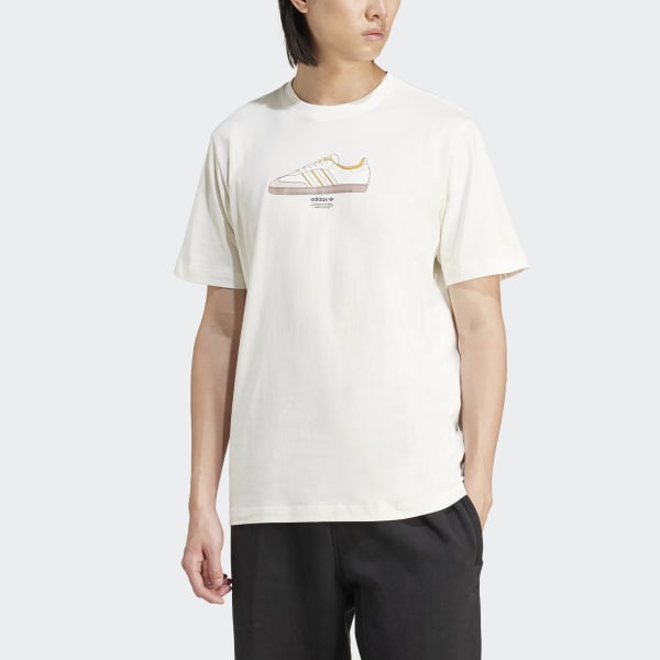 Tシャツ・カットソー adidas Sneakers Logo Tee White IZ2573 adidas Training Supply Sport T-Shirt 3 - White | adidas UK