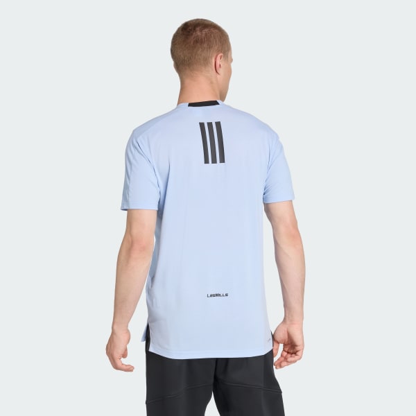 adidas 半袖シャツ アディダス Les Mills グラフィック 半袖Tシャツ - ブルー
