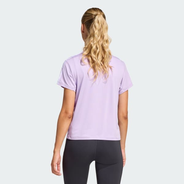 Purple AEROREADY Train Essentials 3-Stripes Tee