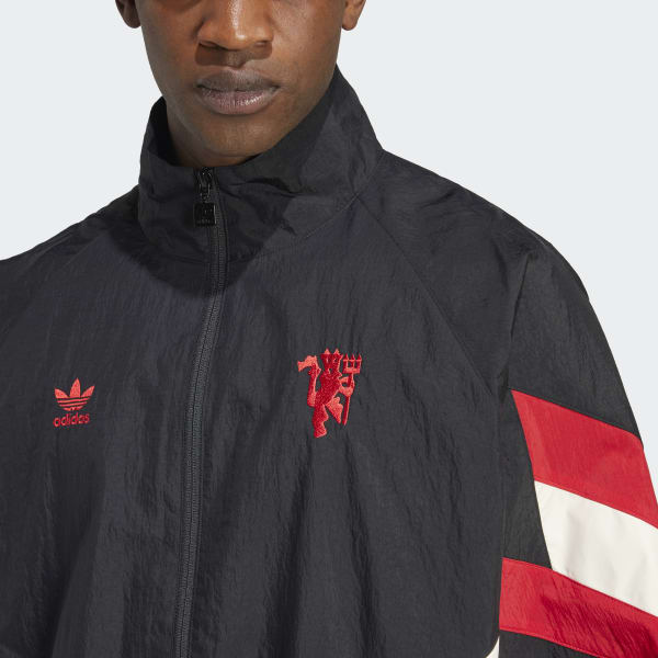 Adidas europa black and red track top online