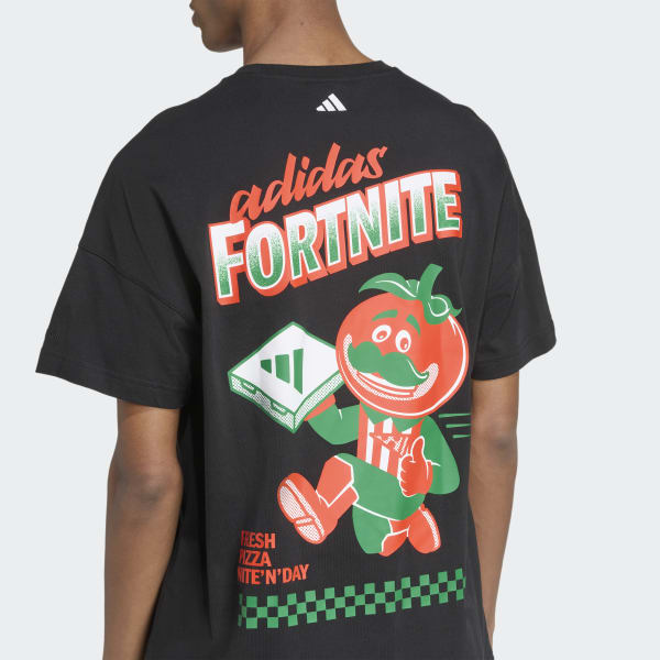 fnh◡̈ adidas X Fortnite Graphic Loose Tee - Black | Free Shipping