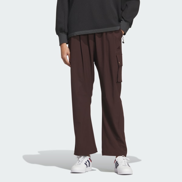 ブラウン ラックスフロー オールデイズ ルーズフィット ストレッチ ウーブン カーゴパンツ