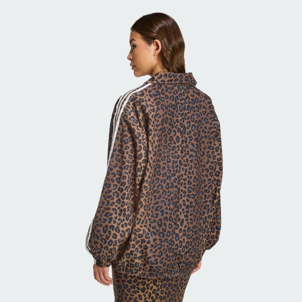 adidas Leopard Firebird Oversized Tracktop - Multicolor