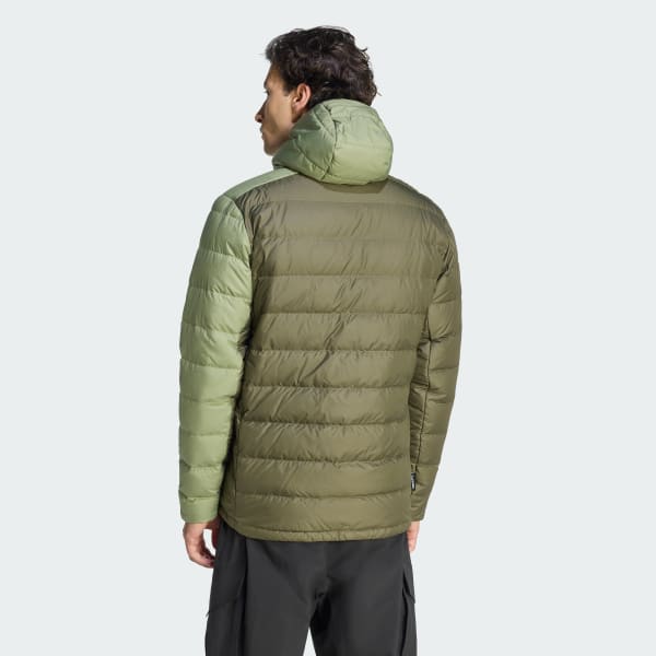 Grun Terrex Multi Light Down CLIMAWARM Kapuzenjacke