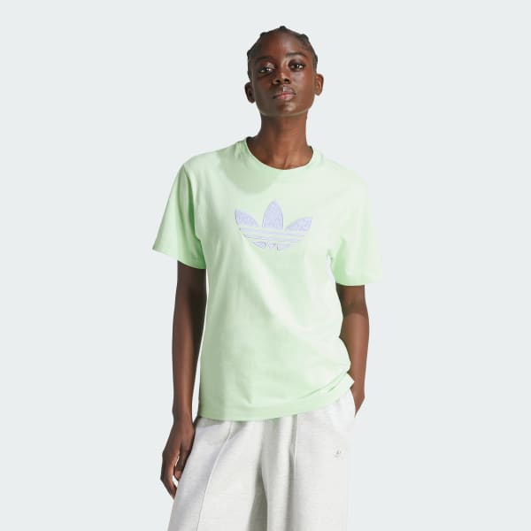 Vert T-shirt monogramme Trèfle