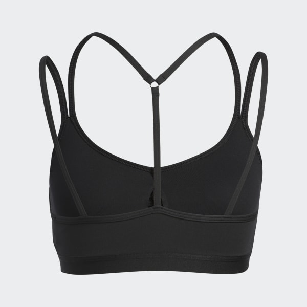 Negro Top deportivo Yoga Essentials Soporte Ligero
