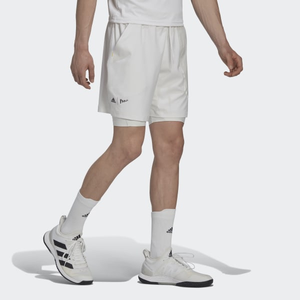 adidas London Two-in-One Shorts - White | Tennis adidas