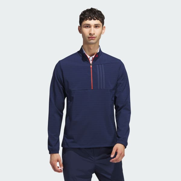 adidas Ultimate365 Tour WIND.RDY Half-Zip Pullover - Blue | adidas UK