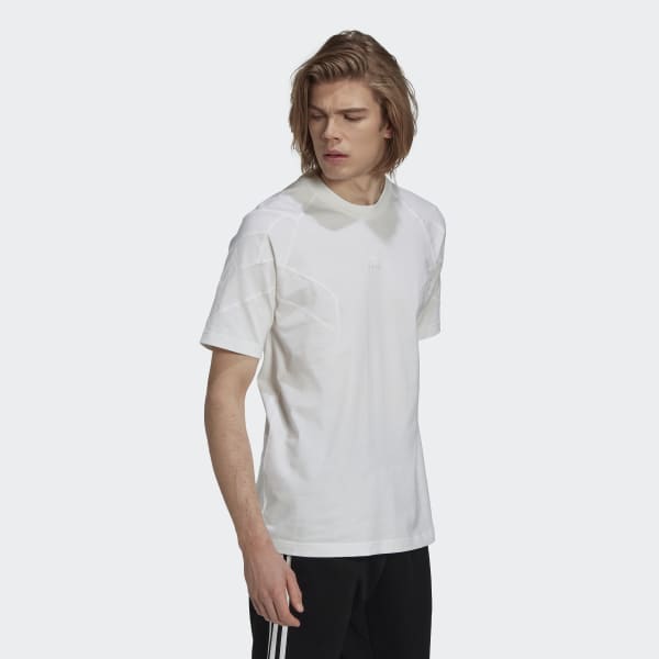 Branco T-shirt adidas Rekive