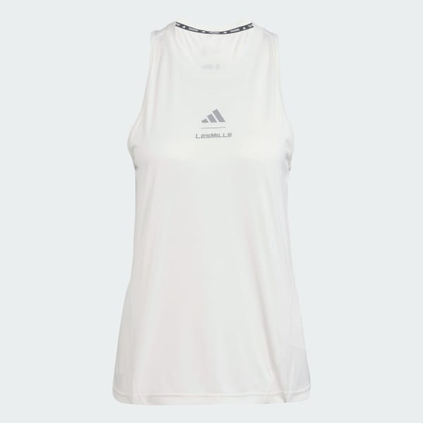 adidas Les Mills Graphic Tank Top - Bialy | adidas Poland