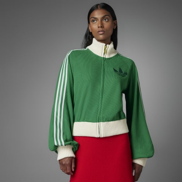 adidas Originals 'adicolor 70s' blouson track top in pink