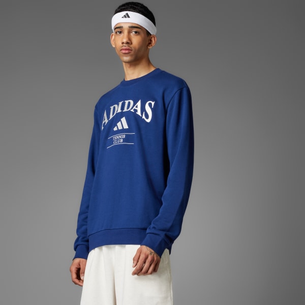 Niebieski Bluza adidas Heritage Graphic Crew