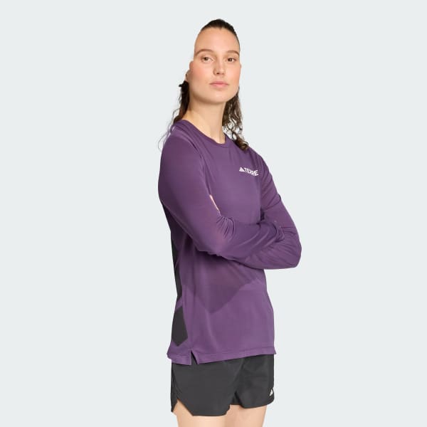 Pourpre T-shirt manches longues Terrex Xperior Climacool+