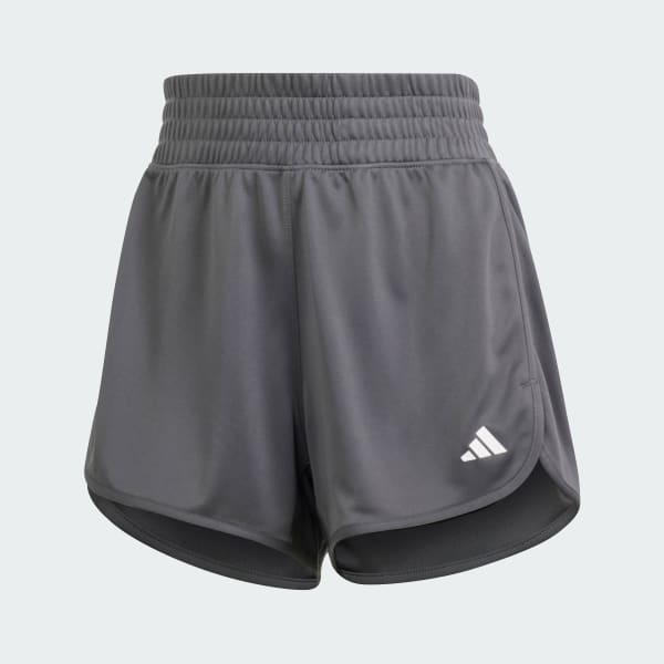 Grey Pacer Essentials Knit High-Rise Shorts