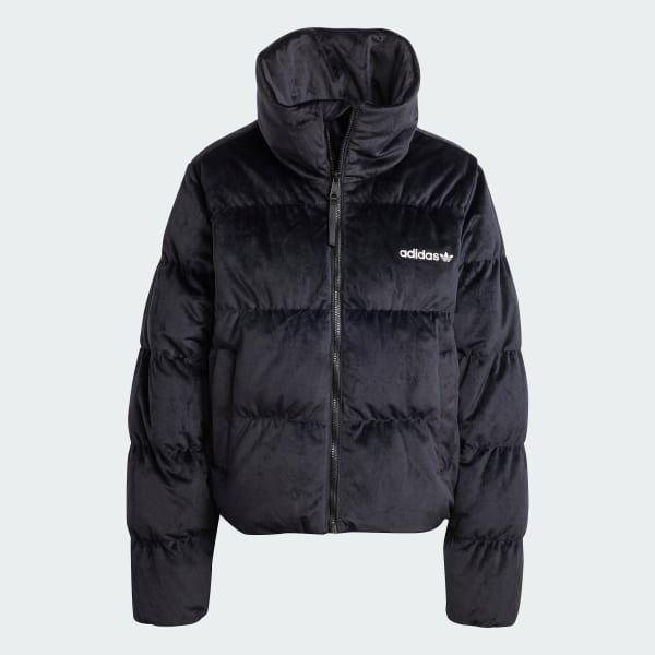 Adidas Regen Velvet Down Puffer Jacket Women Black 2XST