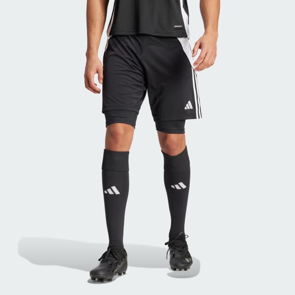 Nero Short da allenamento Tiro 24 2-in-1