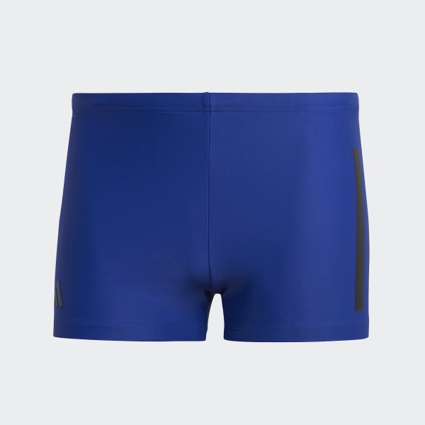 Blau Bold 3-Streifen Boxer-Badehose