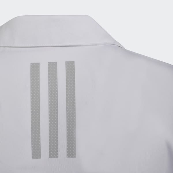 White Girls' Performance Primegreen Golf Polo Shirt