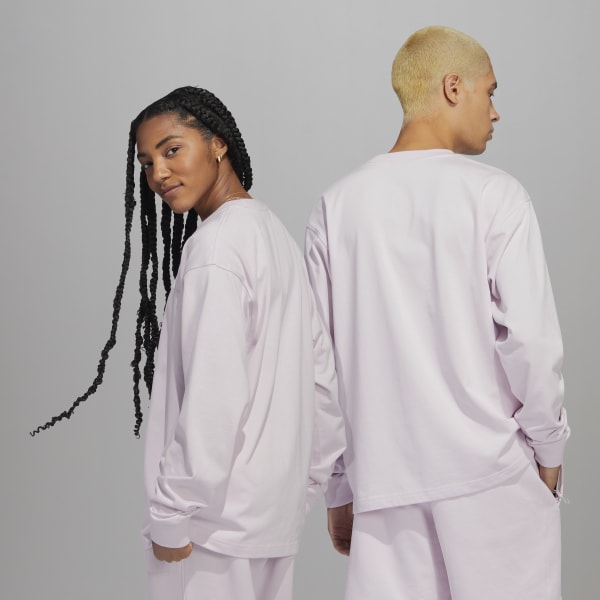 Pink Pharrell Williams Basics Long Sleeve Long-sleeve Top (Gender Neutral) C4974