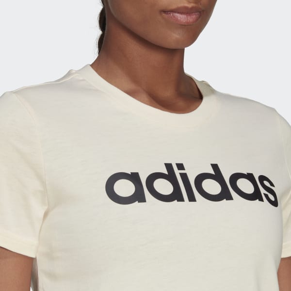 Beige LOUNGEWEAR Essentials Slim Logo Tee 28869