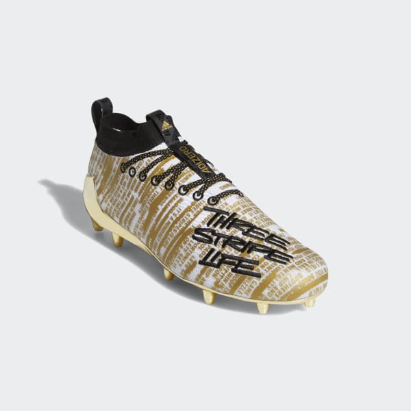 black and gold adidas football cleats