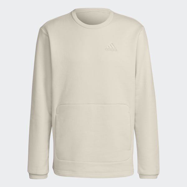 Beige Sportswear Fleece Sweater NPW64