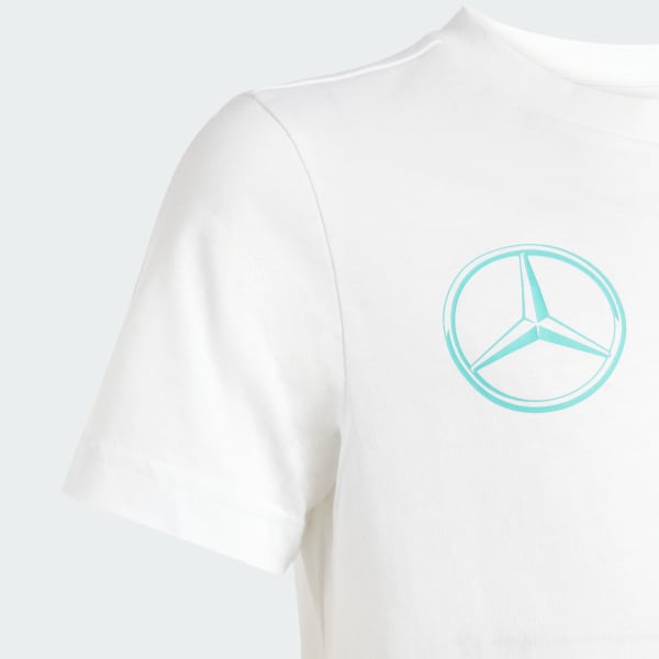 Bialy KOSZULKA MERCEDES - AMG PETRONAS FORMULA ONE TEAM DNA GRAPHIC