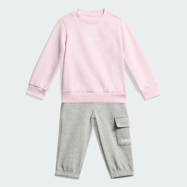 Rozowy Zestaw Essentials Joggers Kids