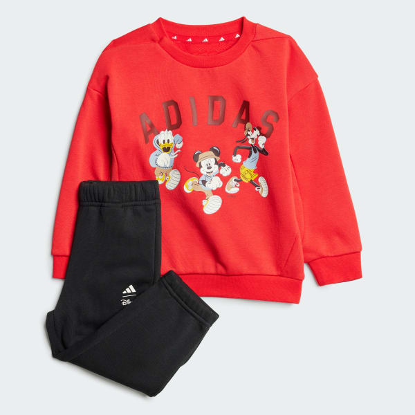 สีแดง ชุดเสื้อและกางเกงจ็อกเกอร์ Disney Mickey Mouse