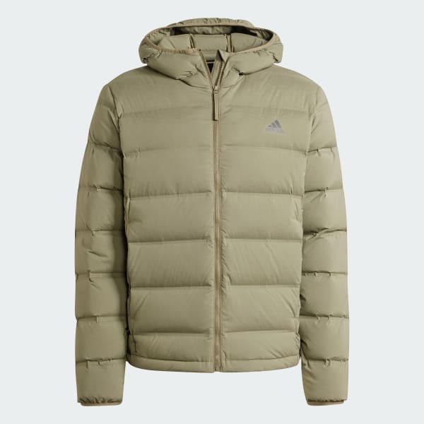 Verde Chaqueta de plumón con capucha Helionic Stretch