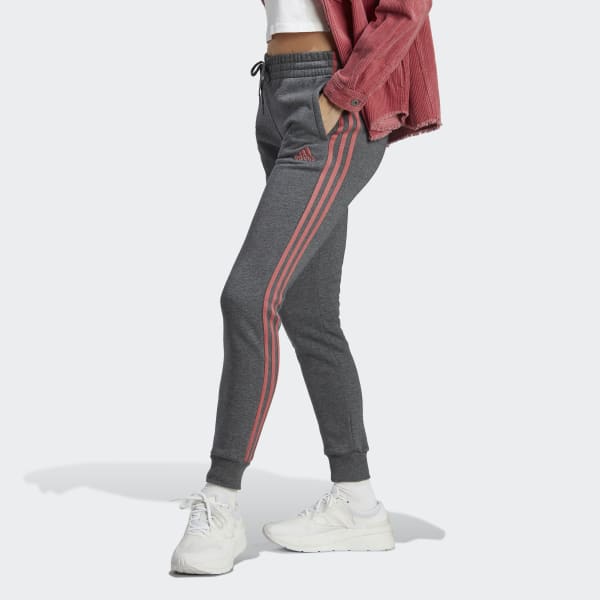 Adidas Women's Essentials Fleece 3-Stripes Pants BlK/Wht (Size: 2XL) H —  FamilyBest1