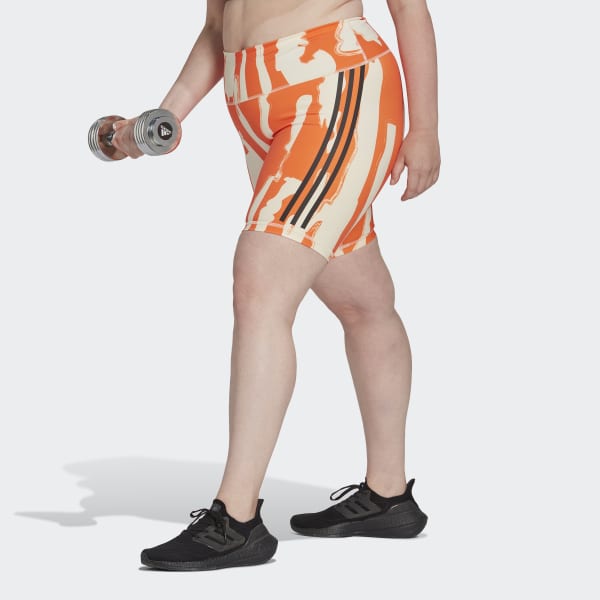 bézová Šortky Thebe Magugu Biker (plus size) OO132