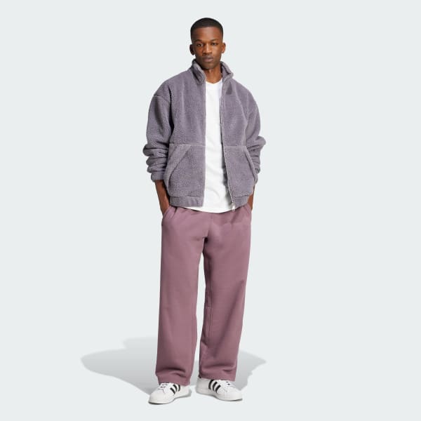 adidas Premium Essentials Polar Fleece Full Zip Sweatshirt Grey adidas UK