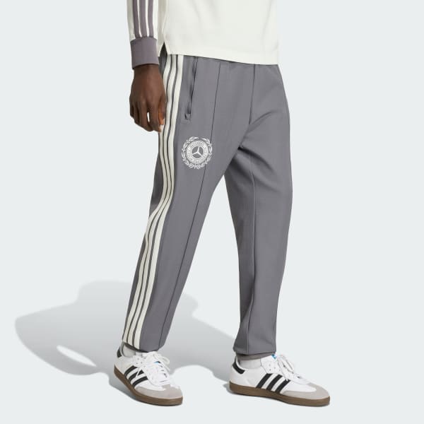 Gris PANTALON DE SURVÊTEMENT ÉQUIPE DE FORMULE 1 MERCEDES - AMG PETRONAS FLÈCHES D’ARGENT ICON HOMMES