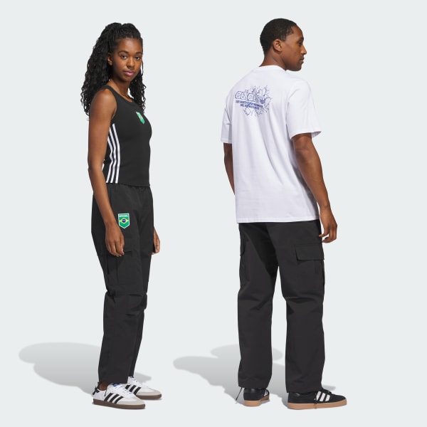 Preto Calça Brasil Skateboarding (Gênero Neutro)
