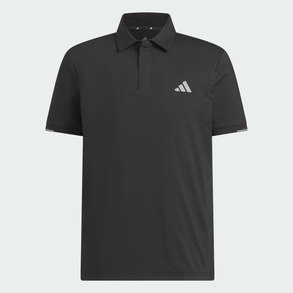 สีดำ เสื้อโปโลแขนสั้น FLAGSHIP