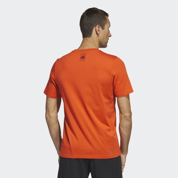 Red adidas Change Through Sports Earth Graphic Tee