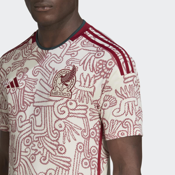 Μπεζ Mexico 22 Away Jersey