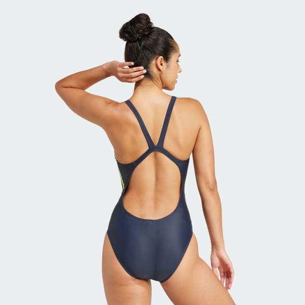 Blue Mid 3-Stripes Swimsuit