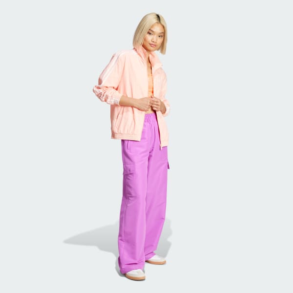 Pink adidas Originals Woven Track Top
