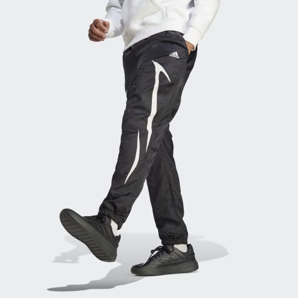 zwart Colorblock Woven Broek