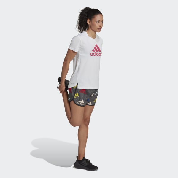 Schwarz 3-Streifen Sport Brand Love Shorts