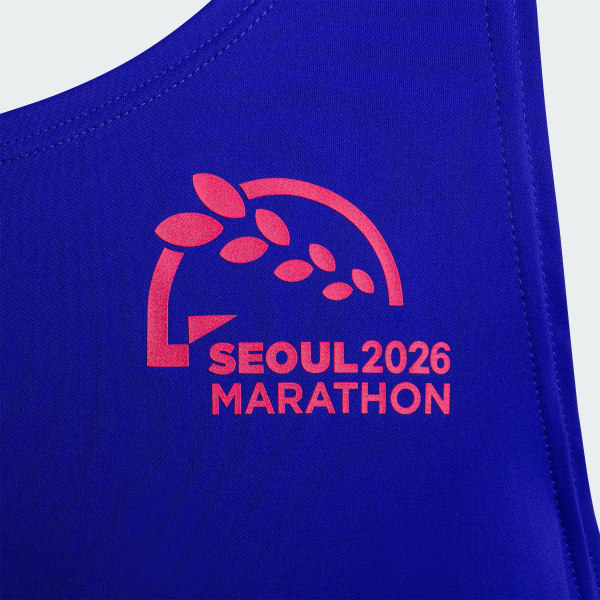 Blue 서울마라톤 러닝 싱글렛 M